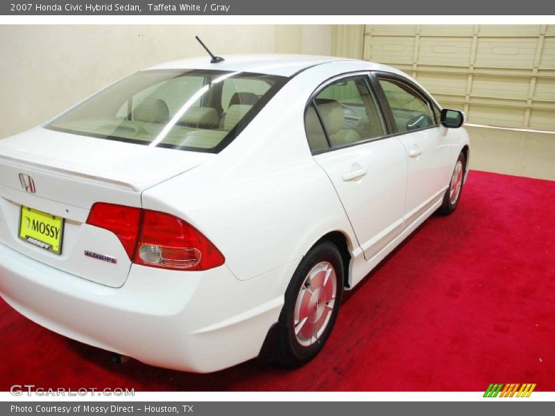 Taffeta White / Gray 2007 Honda Civic Hybrid Sedan