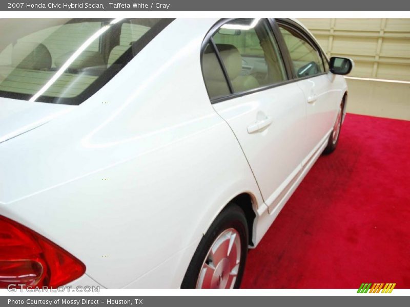 Taffeta White / Gray 2007 Honda Civic Hybrid Sedan