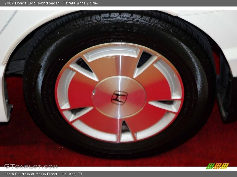 Taffeta White / Gray 2007 Honda Civic Hybrid Sedan