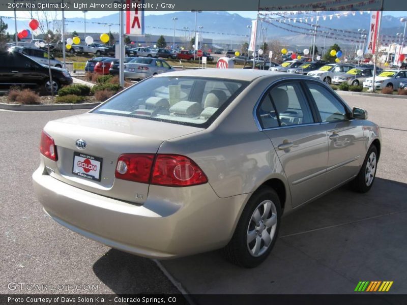 Light Almond Beige Metallic / Gray 2007 Kia Optima LX