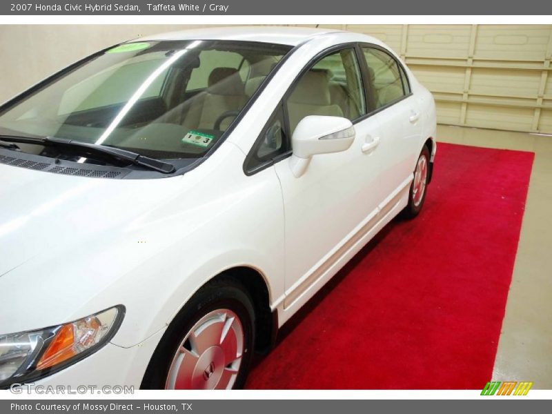 Taffeta White / Gray 2007 Honda Civic Hybrid Sedan