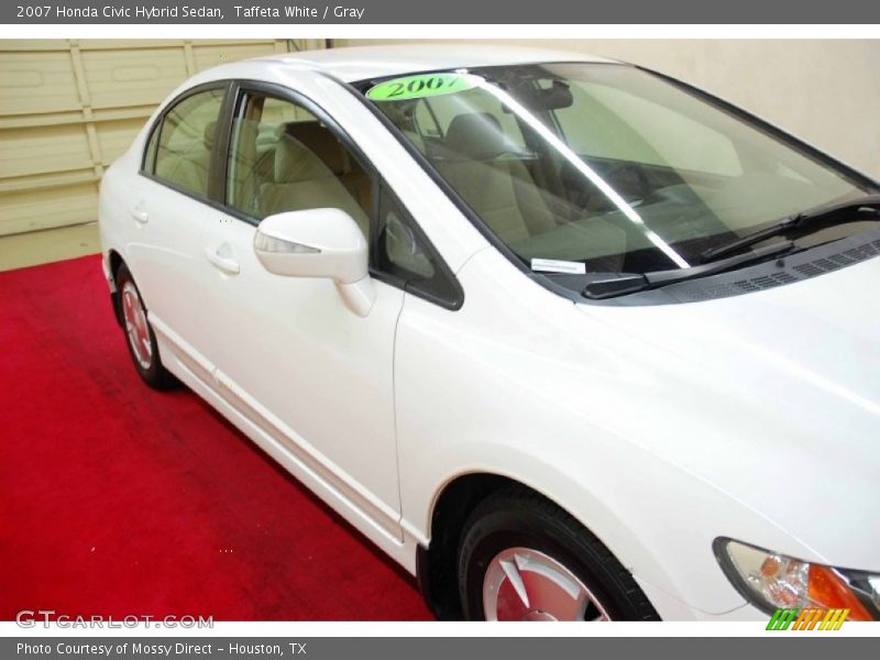 Taffeta White / Gray 2007 Honda Civic Hybrid Sedan