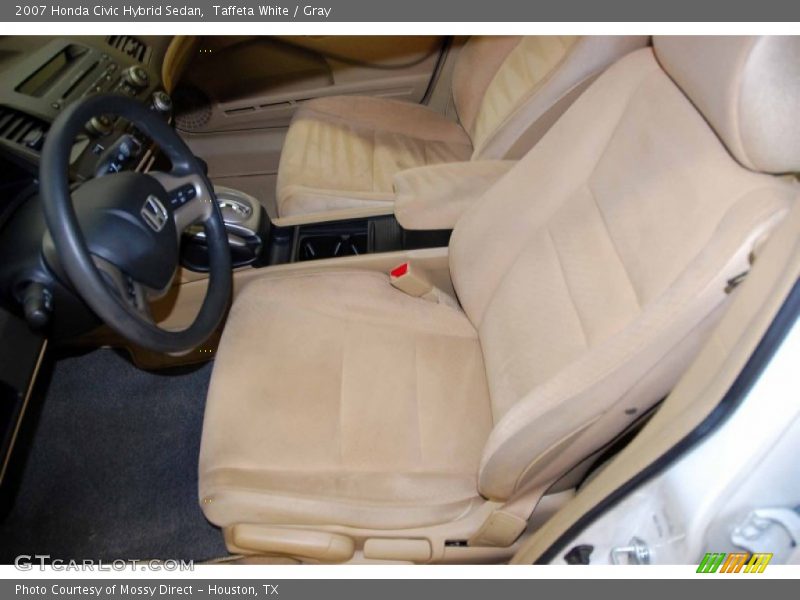 Taffeta White / Gray 2007 Honda Civic Hybrid Sedan