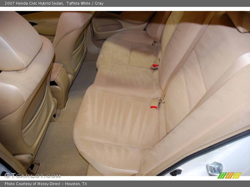 Taffeta White / Gray 2007 Honda Civic Hybrid Sedan