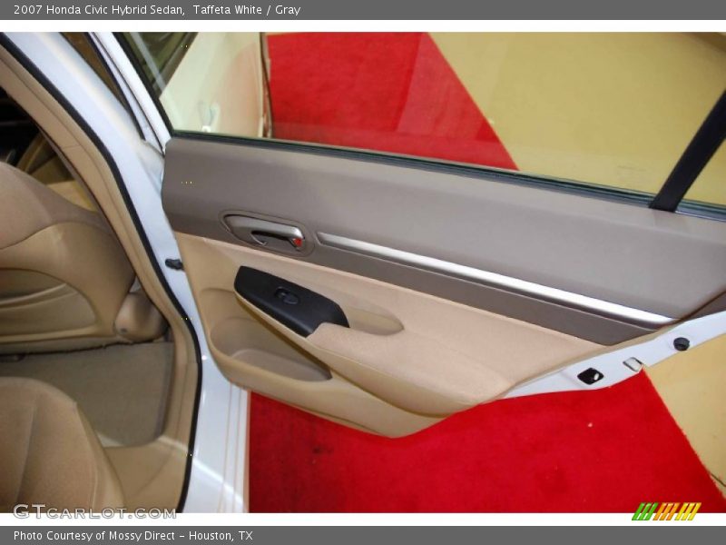 Taffeta White / Gray 2007 Honda Civic Hybrid Sedan