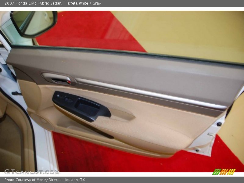 Taffeta White / Gray 2007 Honda Civic Hybrid Sedan