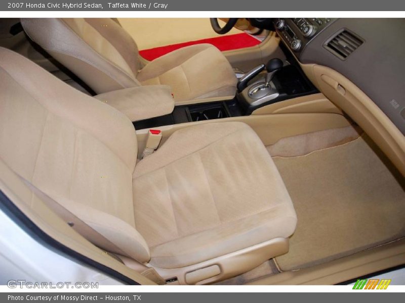 Taffeta White / Gray 2007 Honda Civic Hybrid Sedan