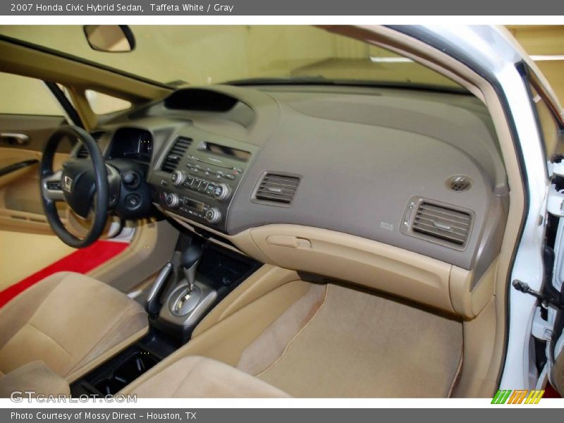 Taffeta White / Gray 2007 Honda Civic Hybrid Sedan