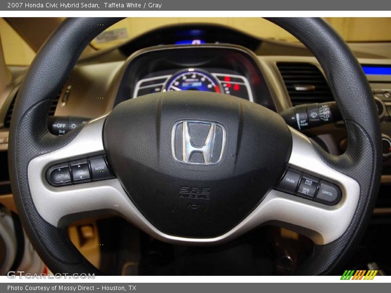 Taffeta White / Gray 2007 Honda Civic Hybrid Sedan