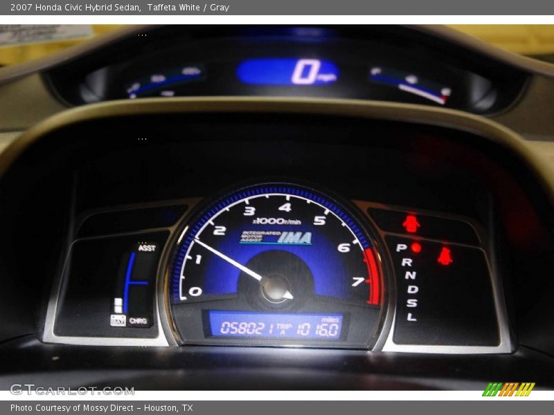 Taffeta White / Gray 2007 Honda Civic Hybrid Sedan