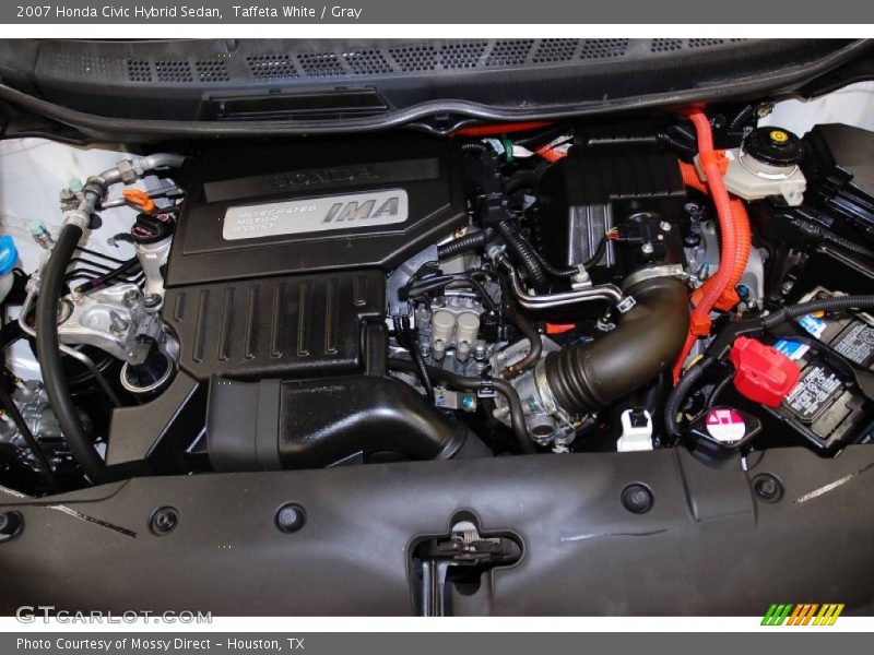 Taffeta White / Gray 2007 Honda Civic Hybrid Sedan