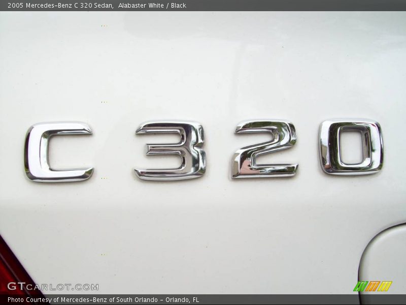 Alabaster White / Black 2005 Mercedes-Benz C 320 Sedan