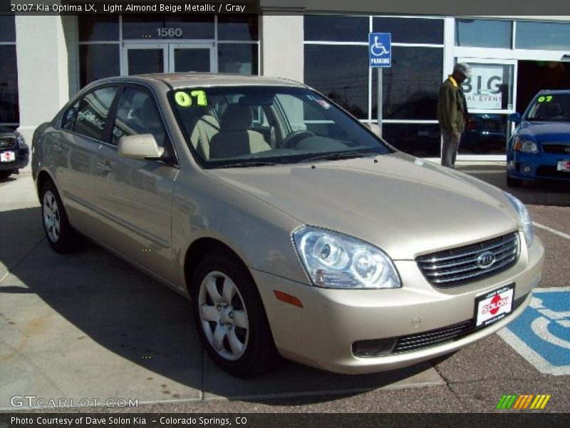 Light Almond Beige Metallic / Gray 2007 Kia Optima LX