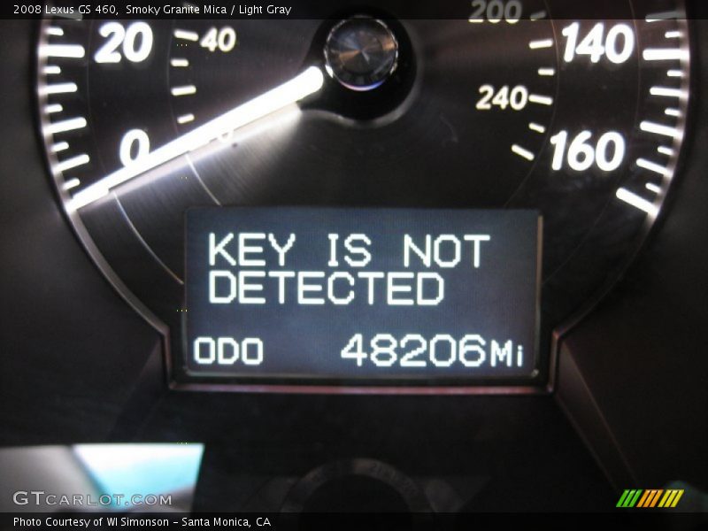Smoky Granite Mica / Light Gray 2008 Lexus GS 460