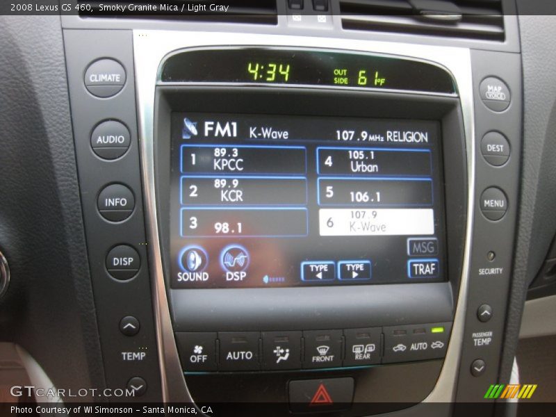 Smoky Granite Mica / Light Gray 2008 Lexus GS 460