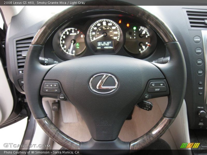 Smoky Granite Mica / Light Gray 2008 Lexus GS 460