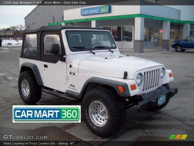 Stone White / Dark Slate Gray 2006 Jeep Wrangler X 4x4