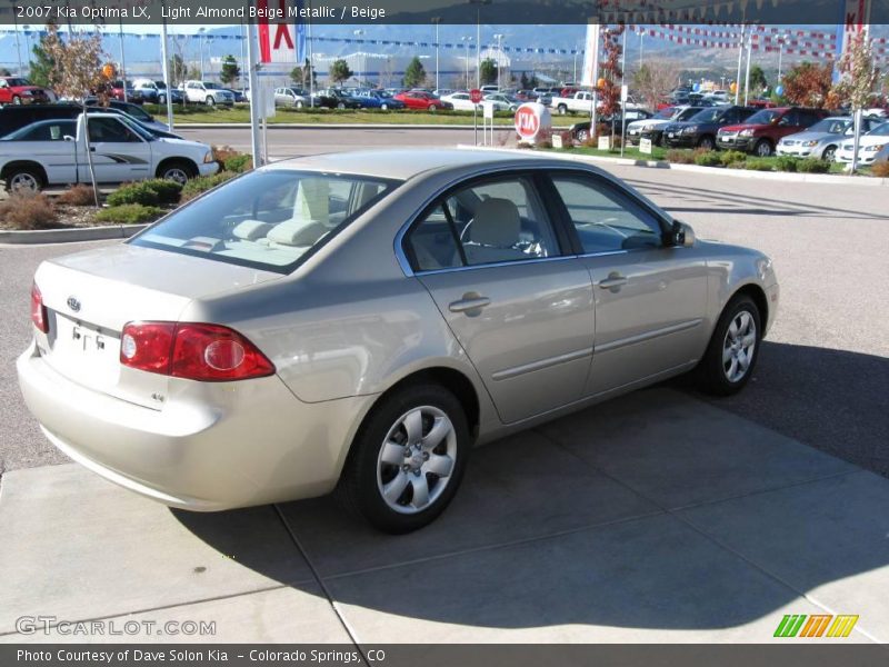 Light Almond Beige Metallic / Beige 2007 Kia Optima LX