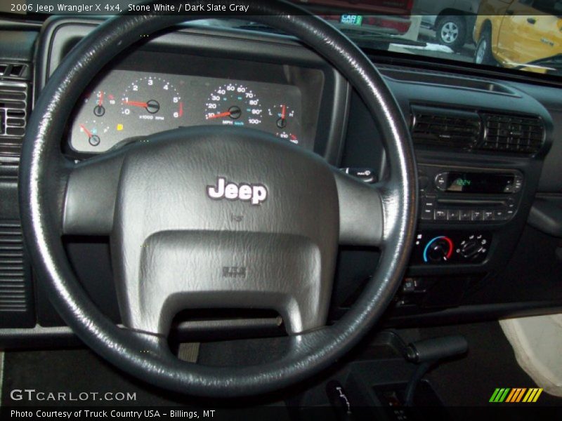 Stone White / Dark Slate Gray 2006 Jeep Wrangler X 4x4