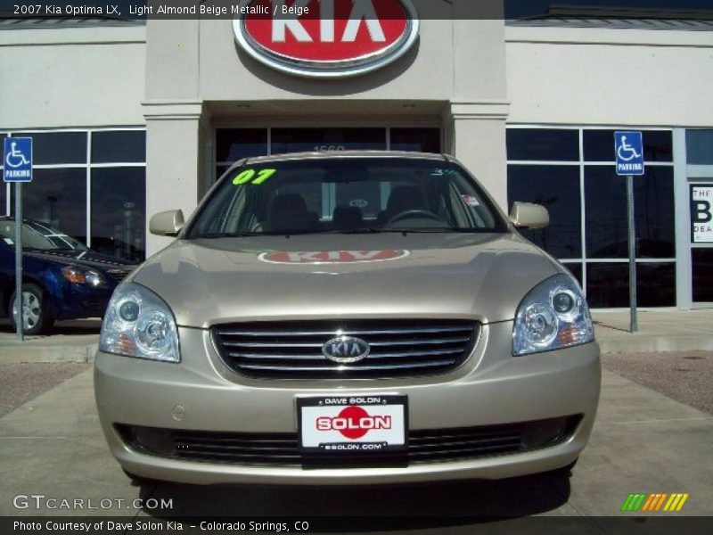 Light Almond Beige Metallic / Beige 2007 Kia Optima LX