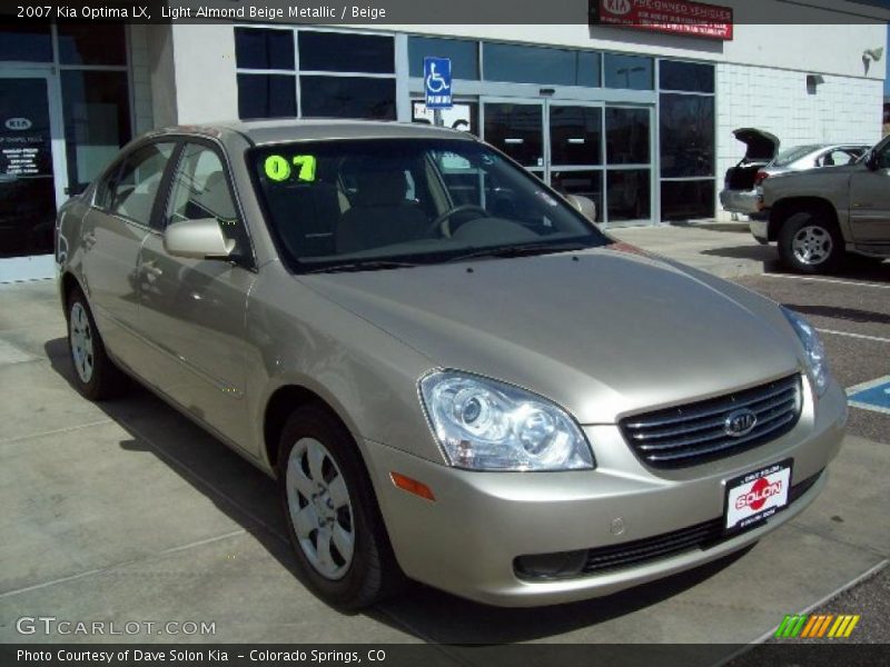 Light Almond Beige Metallic / Beige 2007 Kia Optima LX