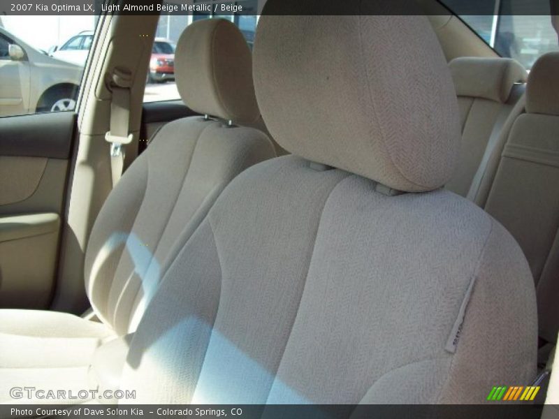 Light Almond Beige Metallic / Beige 2007 Kia Optima LX