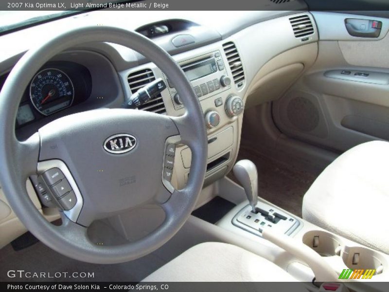 Light Almond Beige Metallic / Beige 2007 Kia Optima LX
