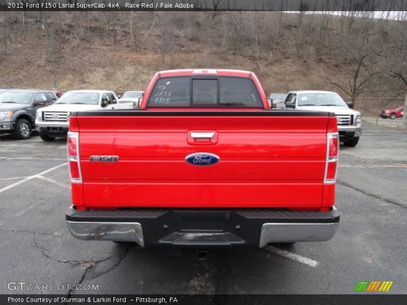Race Red / Pale Adobe 2012 Ford F150 Lariat SuperCab 4x4