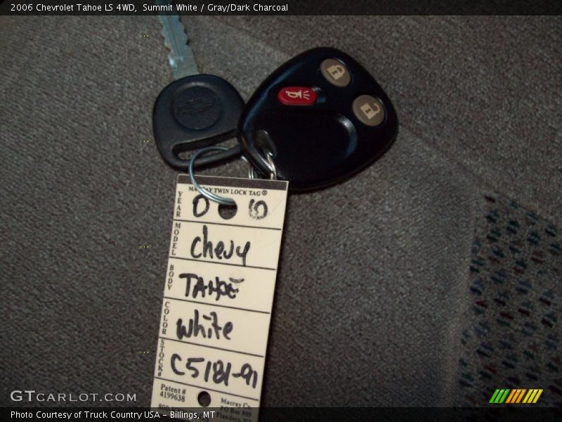 Summit White / Gray/Dark Charcoal 2006 Chevrolet Tahoe LS 4WD
