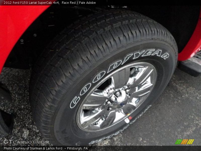 Race Red / Pale Adobe 2012 Ford F150 Lariat SuperCab 4x4