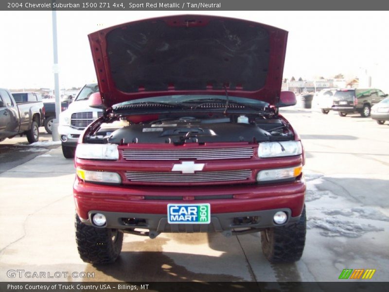 Sport Red Metallic / Tan/Neutral 2004 Chevrolet Suburban 1500 Z71 4x4