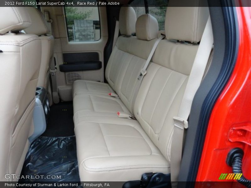 Race Red / Pale Adobe 2012 Ford F150 Lariat SuperCab 4x4