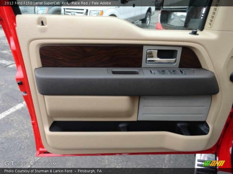 Race Red / Pale Adobe 2012 Ford F150 Lariat SuperCab 4x4