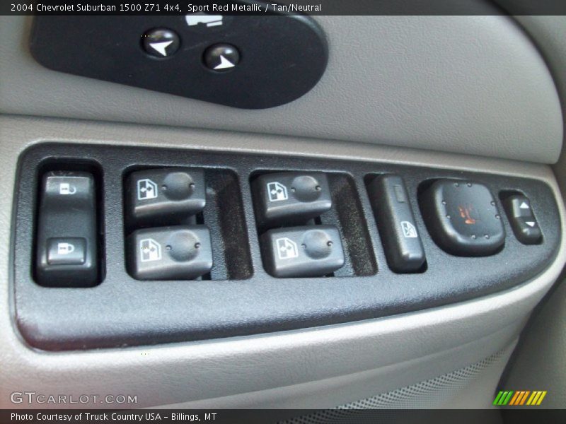 Sport Red Metallic / Tan/Neutral 2004 Chevrolet Suburban 1500 Z71 4x4