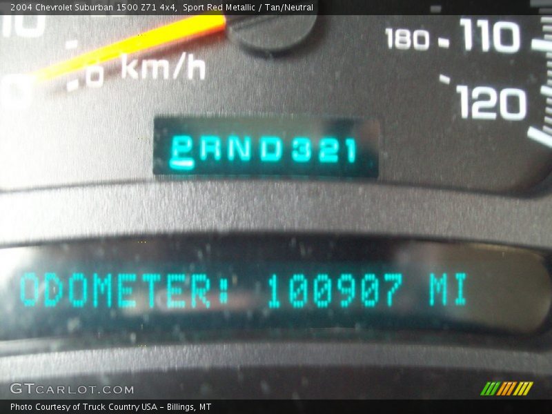 Sport Red Metallic / Tan/Neutral 2004 Chevrolet Suburban 1500 Z71 4x4
