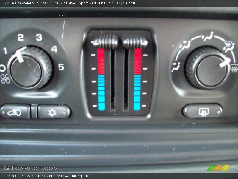 Sport Red Metallic / Tan/Neutral 2004 Chevrolet Suburban 1500 Z71 4x4