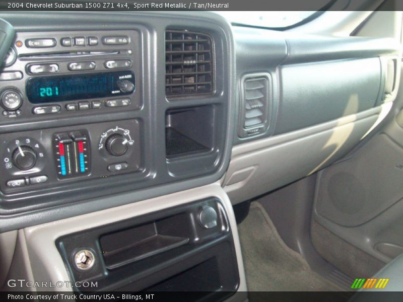 Sport Red Metallic / Tan/Neutral 2004 Chevrolet Suburban 1500 Z71 4x4
