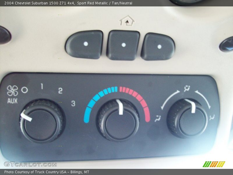 Sport Red Metallic / Tan/Neutral 2004 Chevrolet Suburban 1500 Z71 4x4