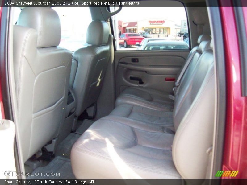 Sport Red Metallic / Tan/Neutral 2004 Chevrolet Suburban 1500 Z71 4x4