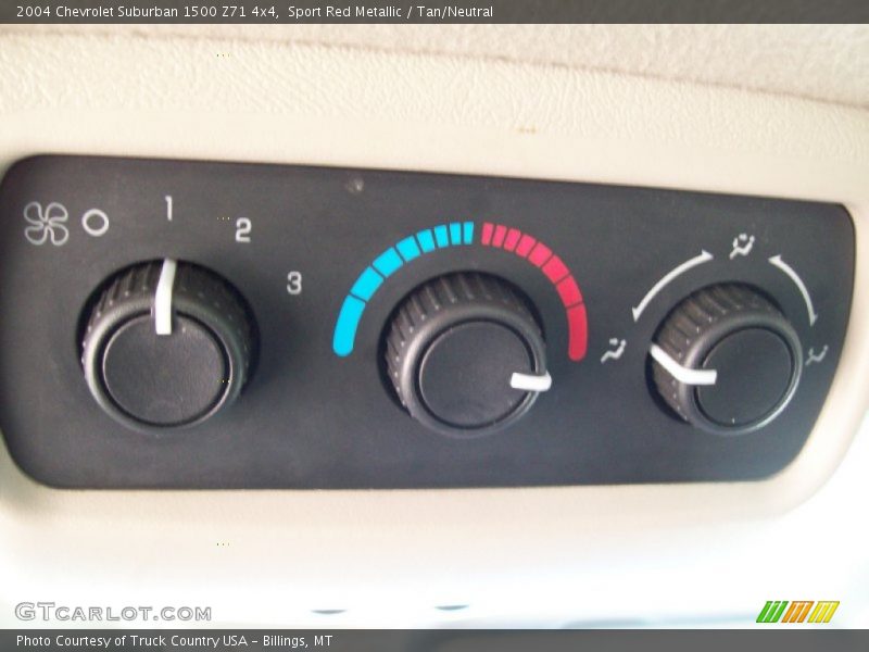 Sport Red Metallic / Tan/Neutral 2004 Chevrolet Suburban 1500 Z71 4x4
