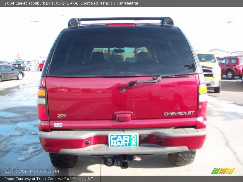 Sport Red Metallic / Tan/Neutral 2004 Chevrolet Suburban 1500 Z71 4x4