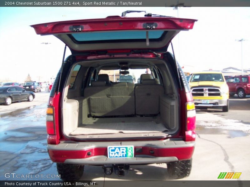 Sport Red Metallic / Tan/Neutral 2004 Chevrolet Suburban 1500 Z71 4x4