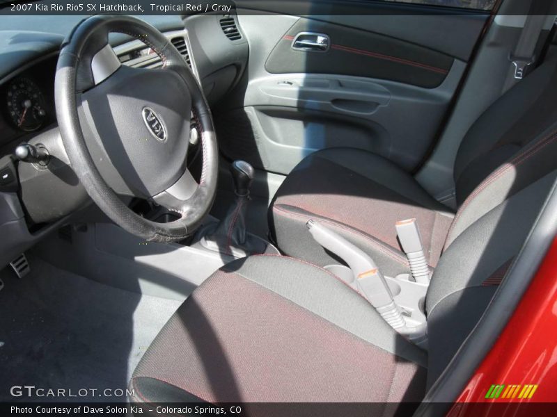 Tropical Red / Gray 2007 Kia Rio Rio5 SX Hatchback