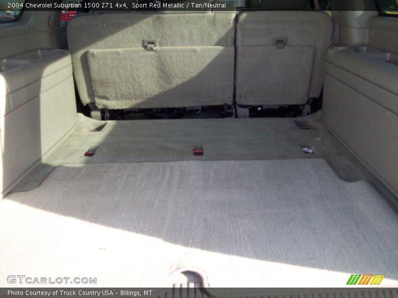 Sport Red Metallic / Tan/Neutral 2004 Chevrolet Suburban 1500 Z71 4x4