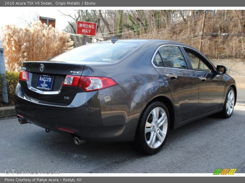 Grigio Metallic / Ebony 2010 Acura TSX V6 Sedan