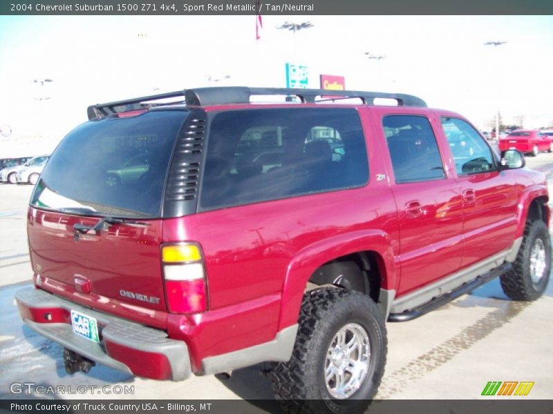 Sport Red Metallic / Tan/Neutral 2004 Chevrolet Suburban 1500 Z71 4x4