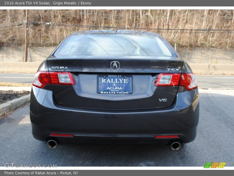 Grigio Metallic / Ebony 2010 Acura TSX V6 Sedan