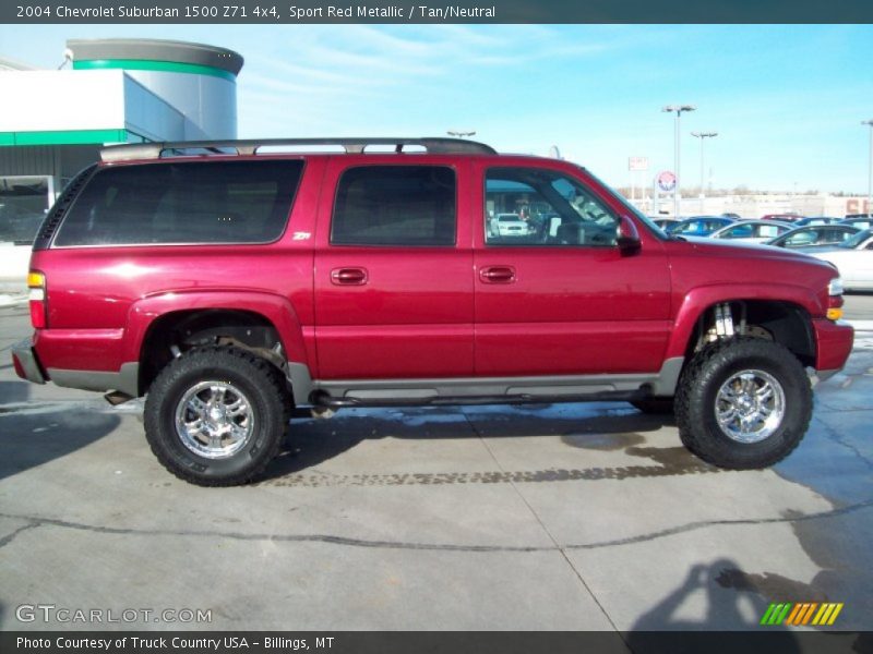 Sport Red Metallic / Tan/Neutral 2004 Chevrolet Suburban 1500 Z71 4x4