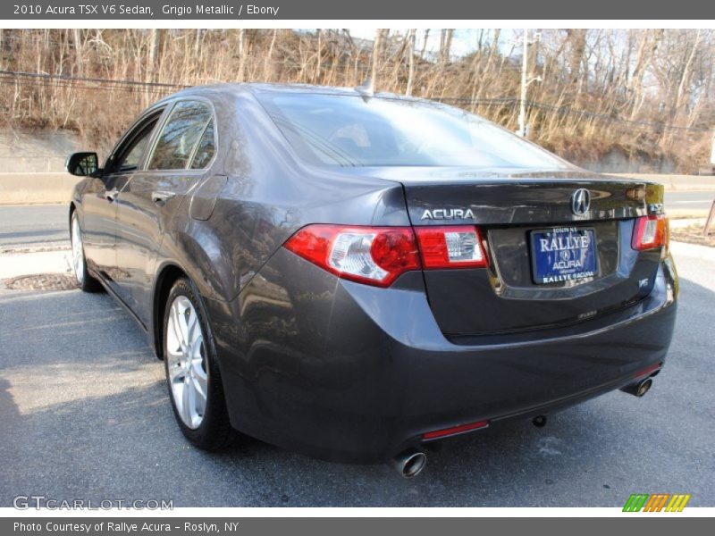 Grigio Metallic / Ebony 2010 Acura TSX V6 Sedan