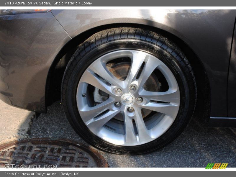 Grigio Metallic / Ebony 2010 Acura TSX V6 Sedan